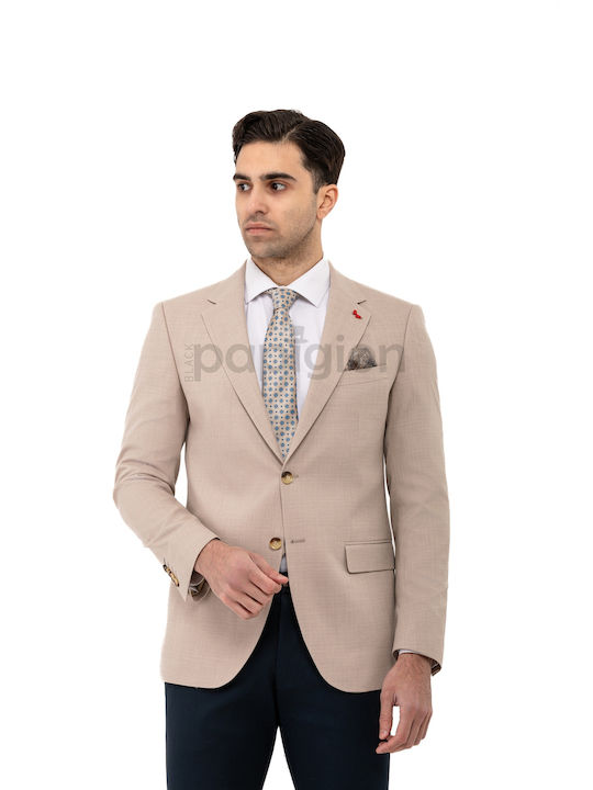 Dezign Men's Suit Jacket Slim Fit Beige