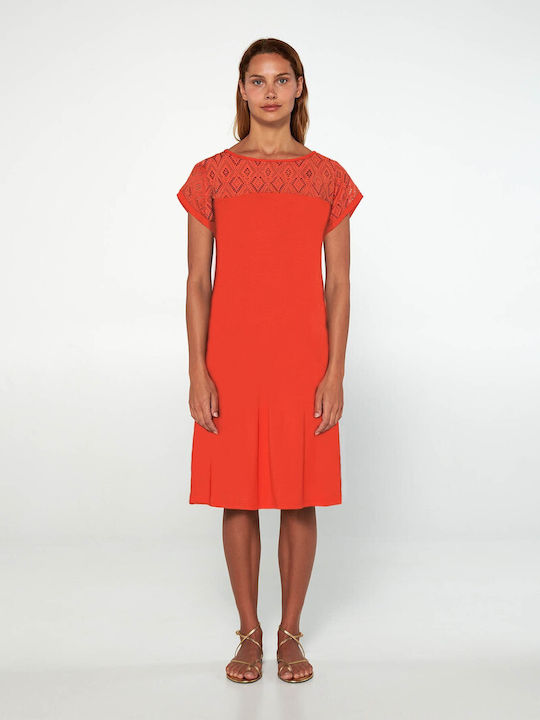 Vamp Sommer Kleid Orange