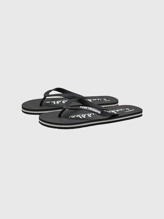 Funky Buddha Herren-Flip-Flops Schwarz