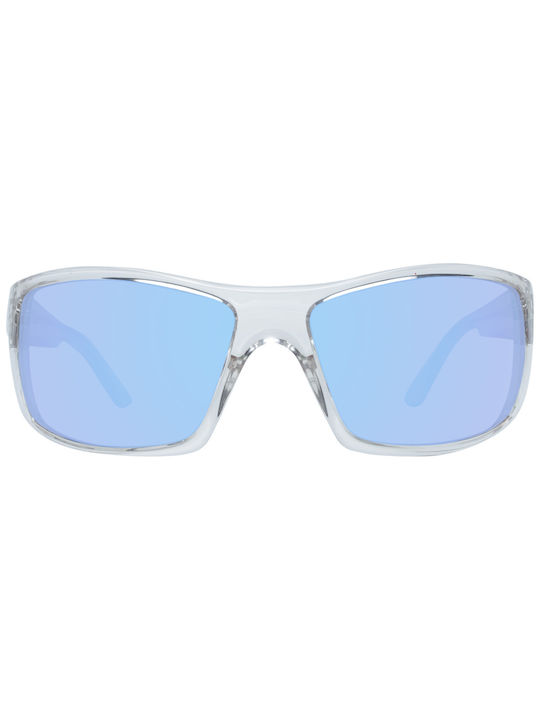 Skechers Sunglasses with Transparent Plastic Frame and Light Blue Lens SE6116 26X