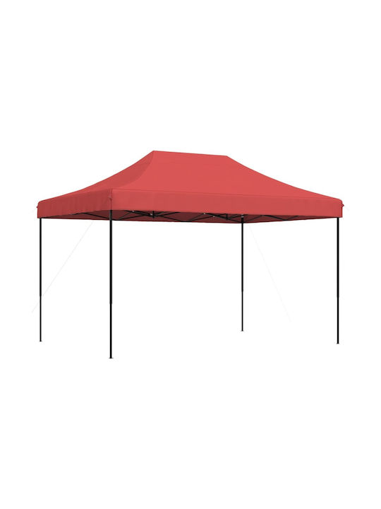 vidaXL Faltbarer Pavillon Garten Burgundisch 4.1x2.79m