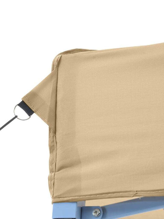 vidaXL Faltbarer Pavillon Garten Beige 2x2m