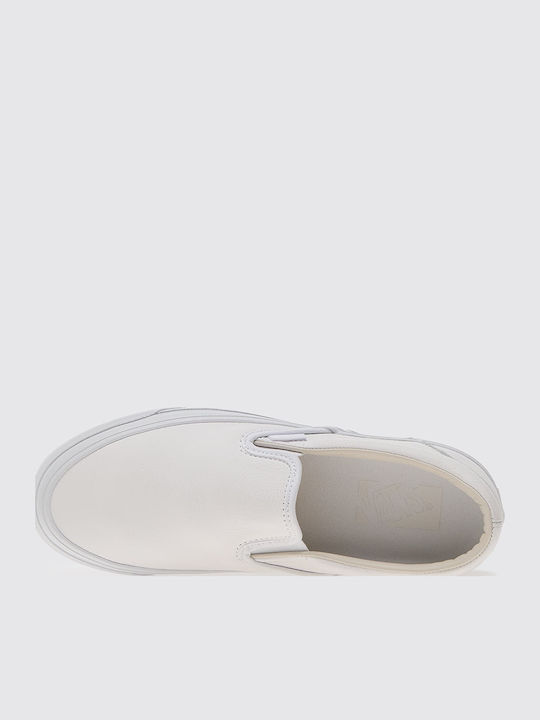 Кожени Мъжки Slip-On Бели