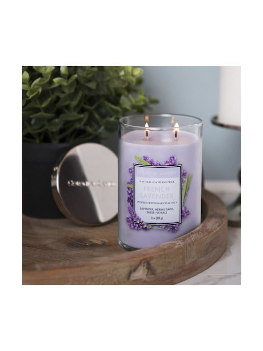 Scented Candle with Scent Lavender Green 311gr 1pcs