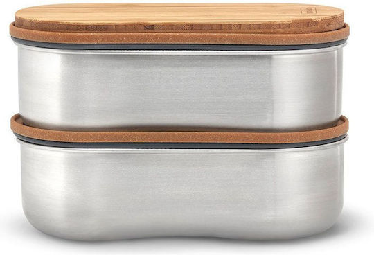 Black+Blum Комплект Кутии За Храна Inox Сребристи С Прегради 16см 2 Бройки