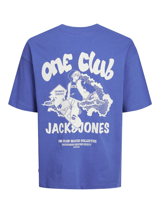 Jack & Jones Παιδική Μπλούζα Κοντομάνικη Μπλε