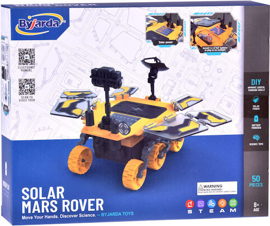 Jokomisiada Educational Martian Rover Solar Construction Kit Τηλεκατευθυνόμενο Παιχνίδι Πορτοκαλί