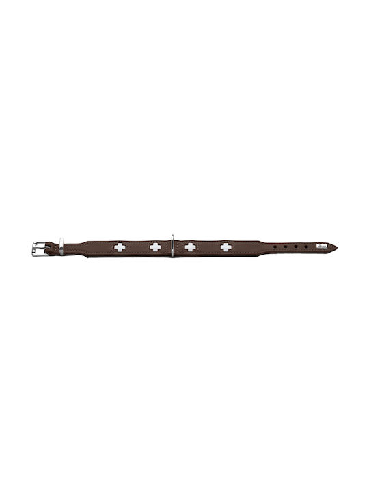 Hunter Ошийник за куче Кожа в Кафяв цвят Large 39мм x 51 - 58см