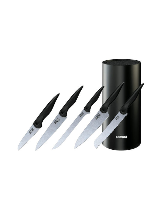 Samura Knife Set with Block from Stainless Steel 5pcs