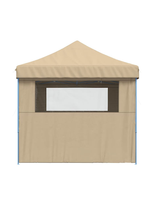 vidaXL Garden Freestanding Gazebo Beige 4.4x2.92cm