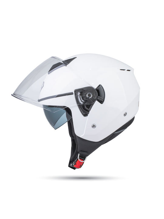 Yohe 852 SV Jet Helmet with Sun Visor 1200gr White