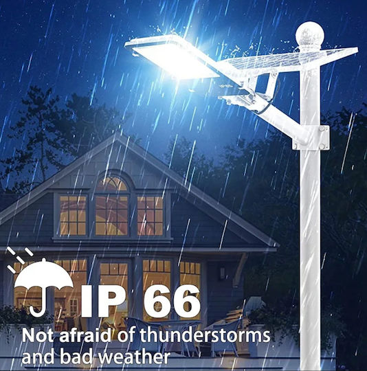 Соларна Светлина Улична 600W Студено бяло с Дистанционно Управление IP66