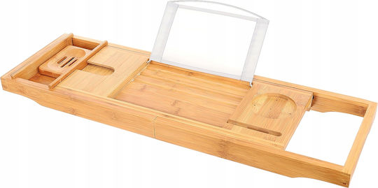 Επιτοίχια Ραφιέρα Μπάνιου Bamboo 112x23x4.5cm Μπεζ