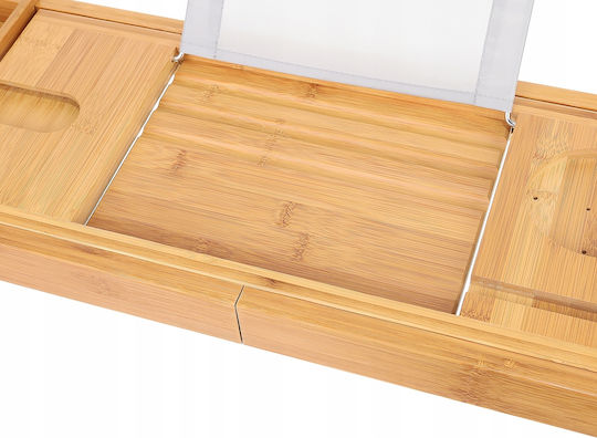 Επιτοίχια Ραφιέρα Μπάνιου Bamboo 112x23x4.5cm Μπεζ