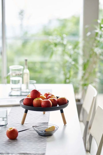 Yamazaki Edelstahl Bett-Tablett 13x32x10cm