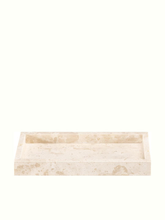 Navaris Dreptunghiular Tavă de Servire cu Mânere în Culoare Bej 25x12x3cm 60970.01 1buc