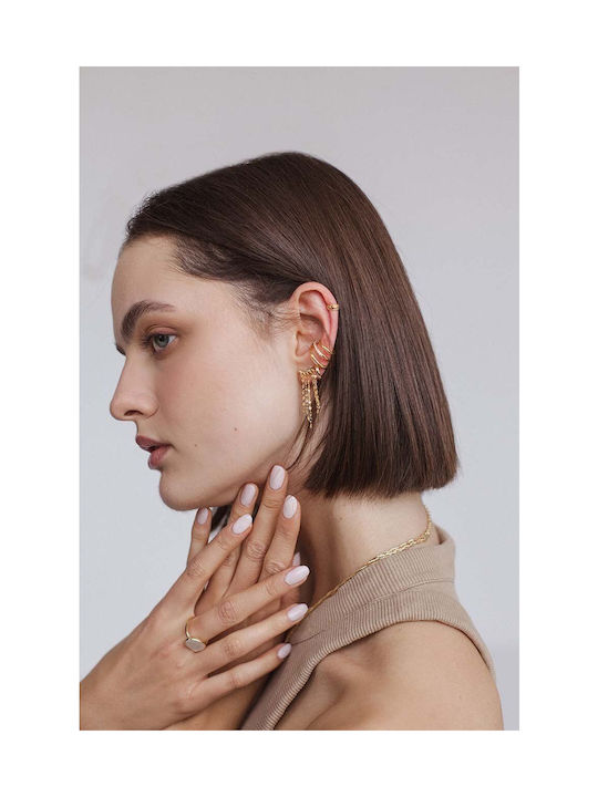 Ania Kruk Earrings Ear Cuff made of Silver Gold Plated