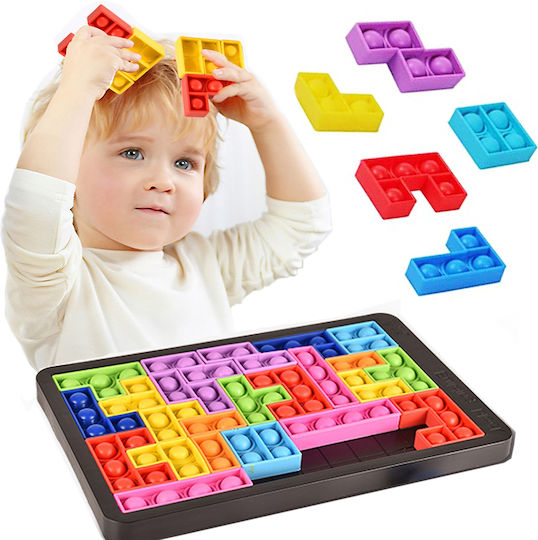 Tetris Pop it Fidget Πλαστικό Πολύχρωμο