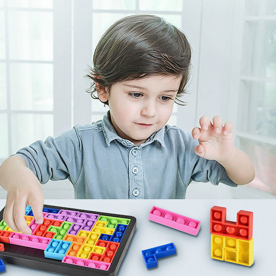 Tetris Pop it Fidget Πλαστικό Πολύχρωμο