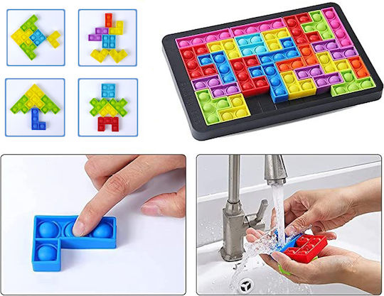Tetris Pop it Fidget Πλαστικό Πολύχρωμο