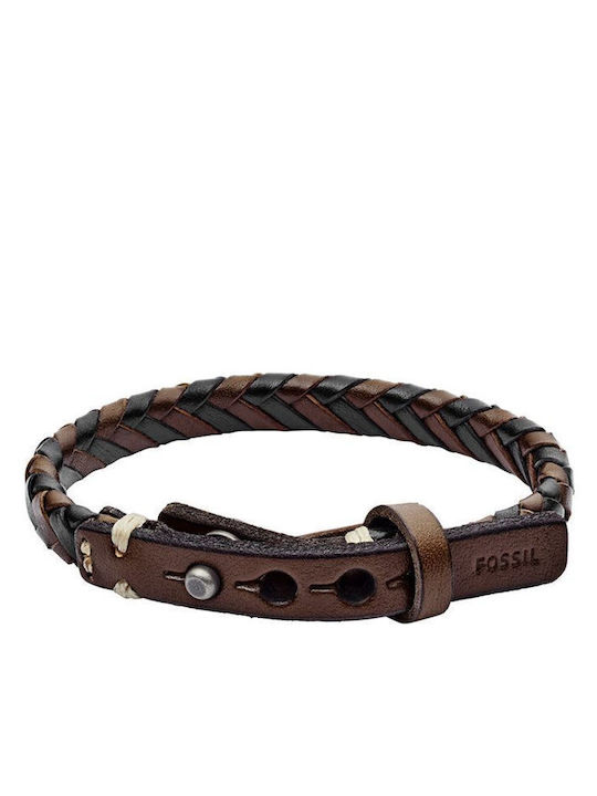 Fossil Women's Identity Leather Bracelet Fossil Women's Identity Leather Bracelet