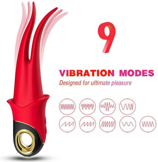 Armony Doppelter Vibrator 23.4cm Rot