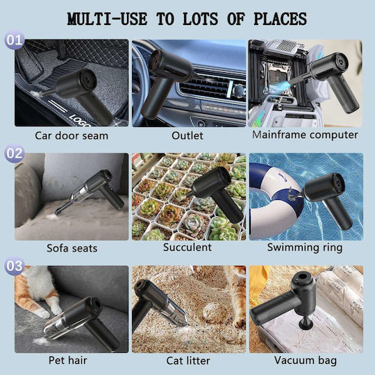 Rechargeable Car Handheld Vacuum 12V 62W