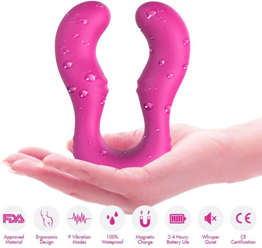 Armony Doppelter Vibrator mit Fernbedienung Fuchsie