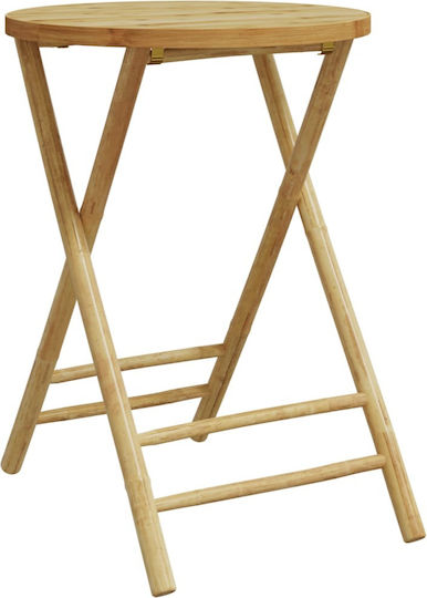 Tisch für kleine Außenbereiche aus Bambus Zusammenklappbar Bamboo 55x55x75cm