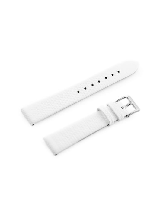Pacific Leather Strap White 20mm