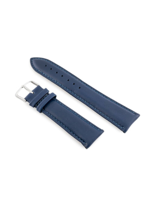 Pacific Leather Strap Navy Blue 24mm