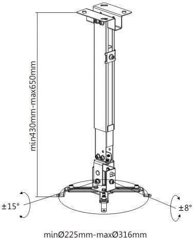 Spacetronik Βάση Projector Τοίχου