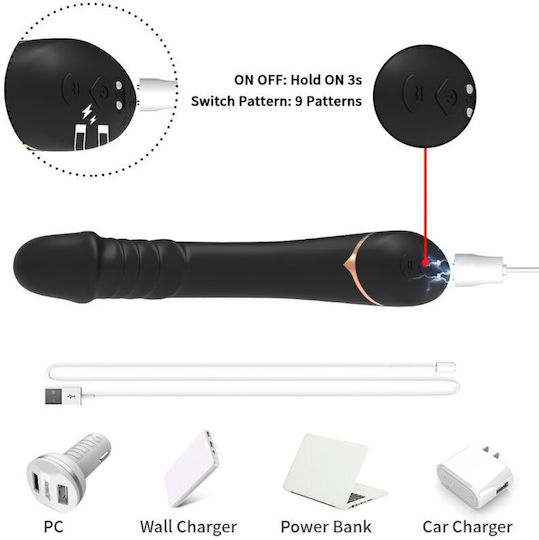Armony Klassisch Vibrator 21cm Schwarz