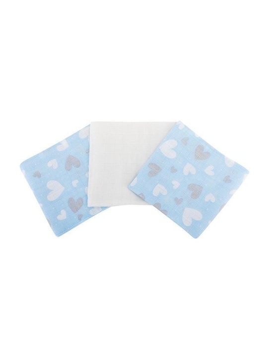 Bomimi Chiffon Burp Cloths Blue