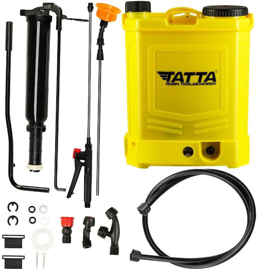 Tatta Pulverizator cu presiune 12V cu Baterie 8Ah cu Capacitate 15lt în culoarea Negru