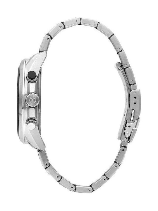 Quantum Dual Time Ρολόι Μπαταρίας με Μεταλλικό Μπρασελέ Quantum Dual Time Ρολόι Μπαταρίας με Μεταλλικό Μπρασελέ