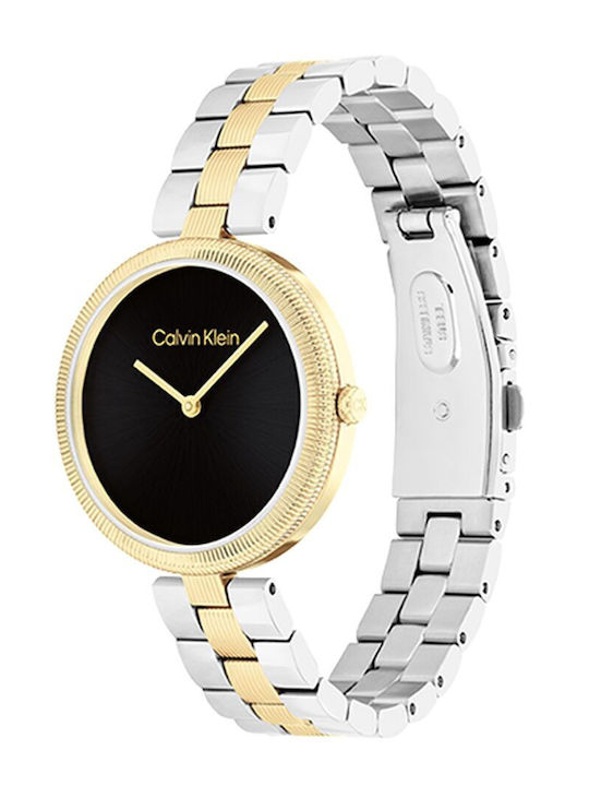 Calvin Klein Gleam Women's Watch Chronograph with Silver Metal Bracelet