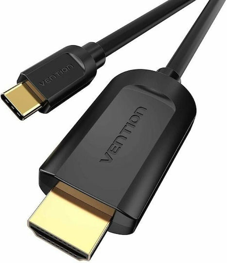 Vention Cable HDMI male - HDMI male 1m Μαύρο