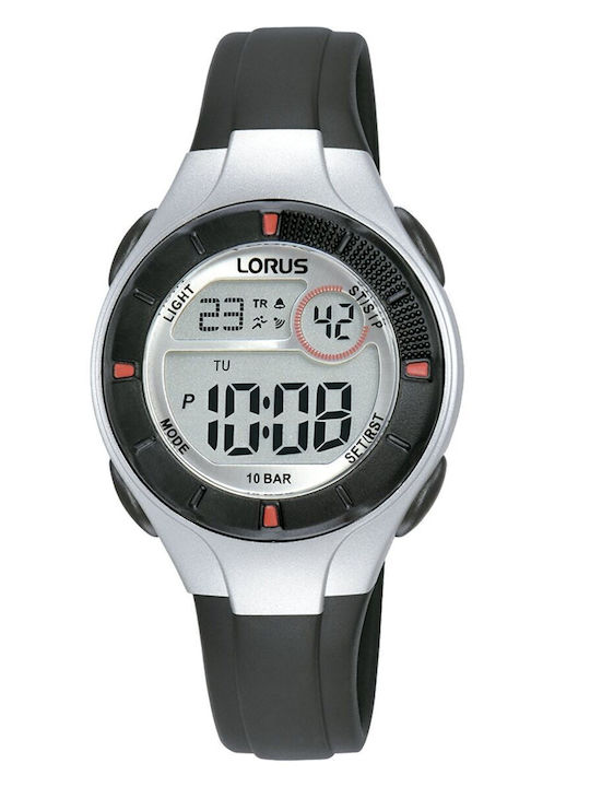 Lorus Damen Uhr mit Schwarz Kautschukarmband