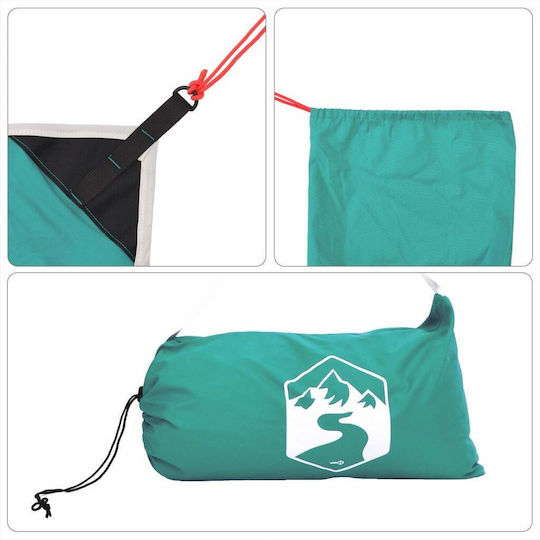 vidaXL Beach Tent for 8 People Green