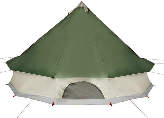 vidaXL Campingzelt Teepee Grüne für 6 Personen 305x305x200cm