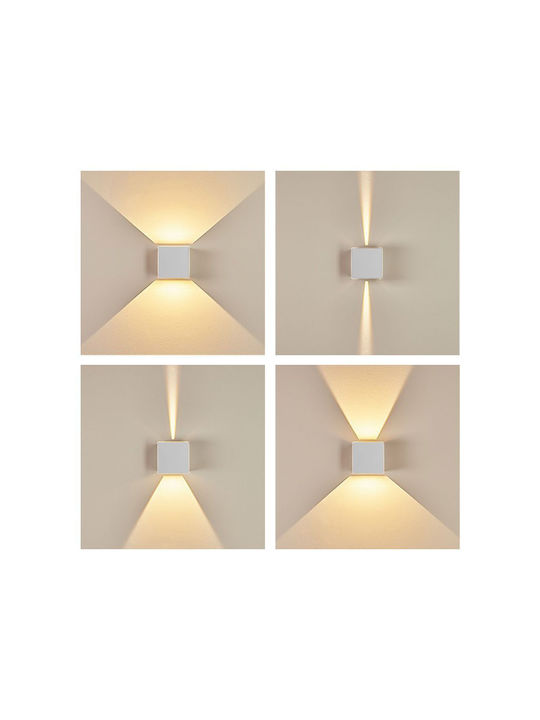 Vivalux Stark Επιτοίχιο Εξωτερικό Φωτιστικό LED IP65 6W με Ρυθμιζόμενο Λευκό Φως 10x10x10εκ.