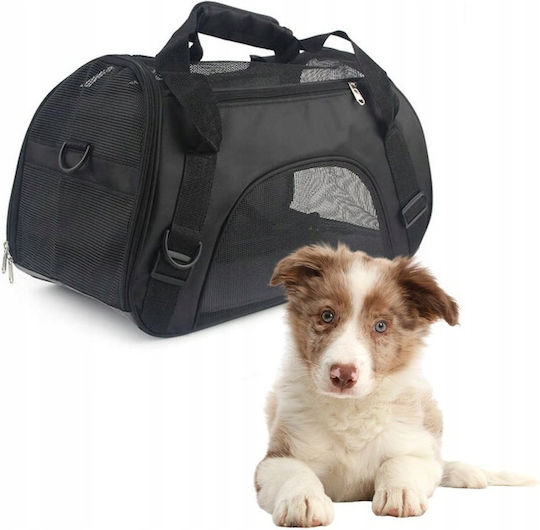 Umhängetasche für Hunde / Katzen bis 8kg Schwarz L50xB30xH25cm.