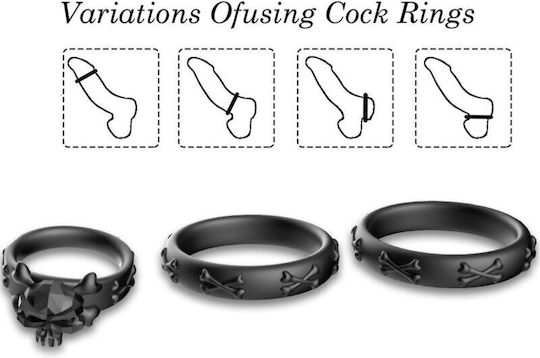 Armony Ring Schwanz Silikon Schwarz