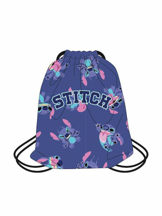 Disney Stitch Παιδική Τσάντα Πουγκί Μωβ 39x30εκ.