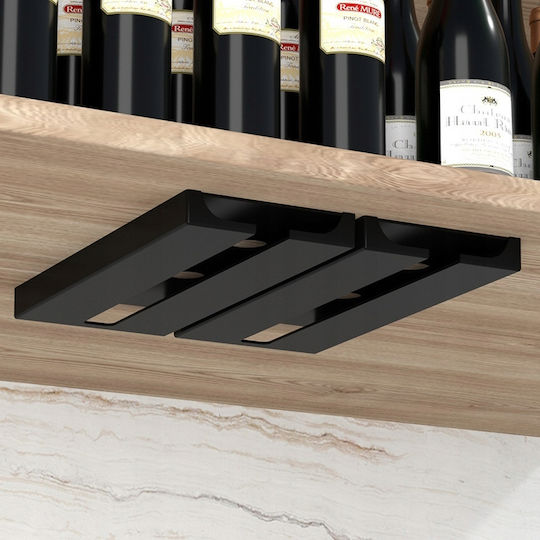 Wine Glass Holder Double Black Matt