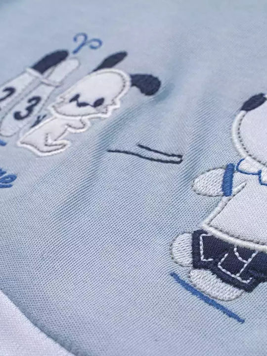 Hashtag Baby Bodysuit Set Short-Sleeved Light Blue 2pcs