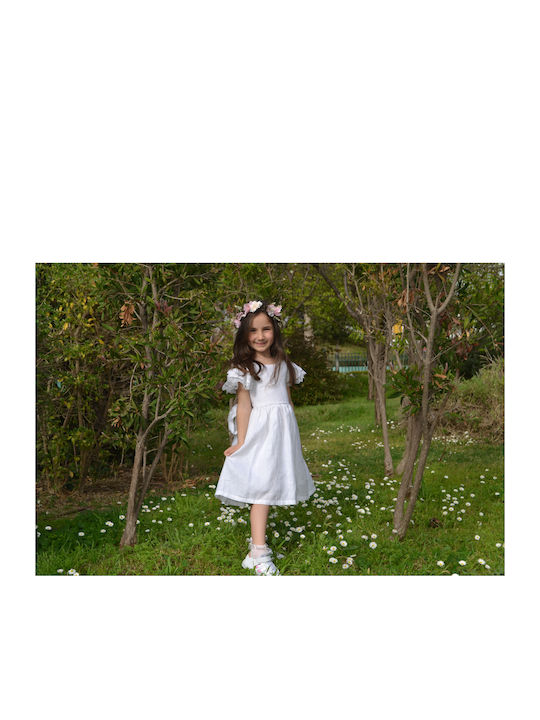 Happy Button Rochie pentru Copii White