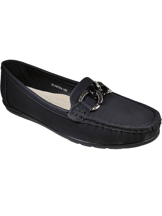 Antrin Women's Moccasins in Black Color