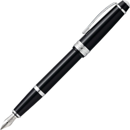 Cross Bailey Fountain Pen Fine Black with Black Ink